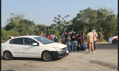 Encontronazo de motos en Oteapan; dos heridos, entre ellos, un menor
